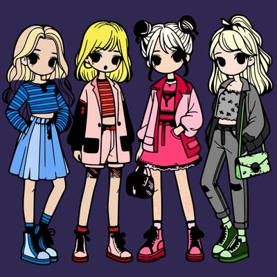 girls with fashion