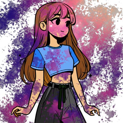 girl in a cute crop top