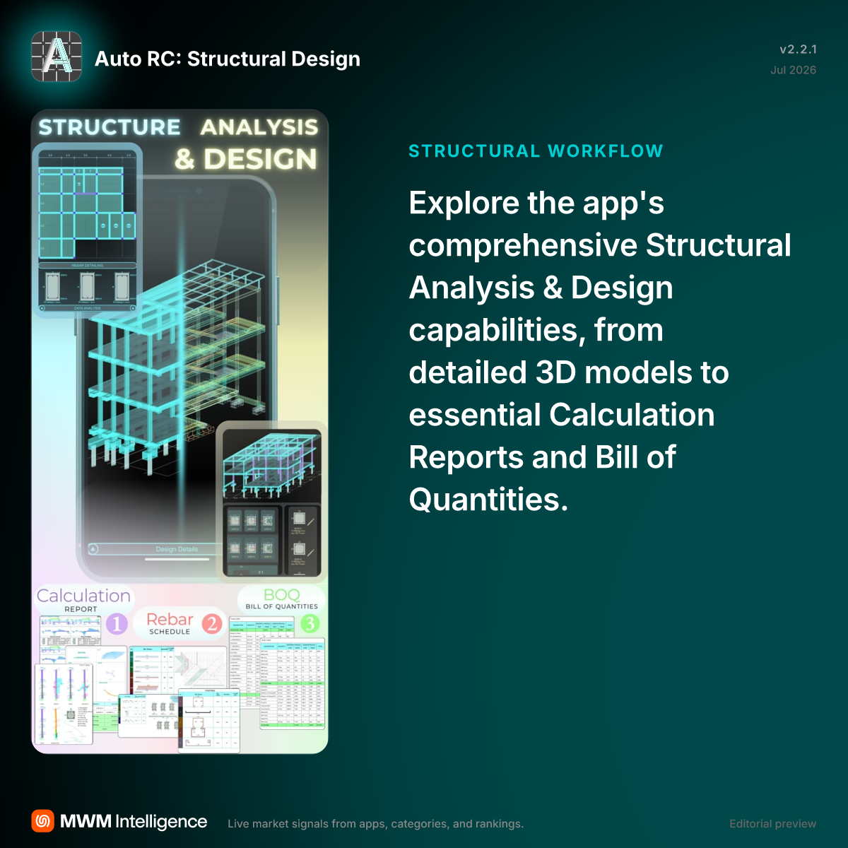 Auto RC: Structural Design - Productivity App | MWM