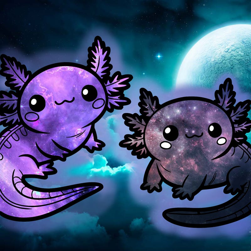 cute axolotls