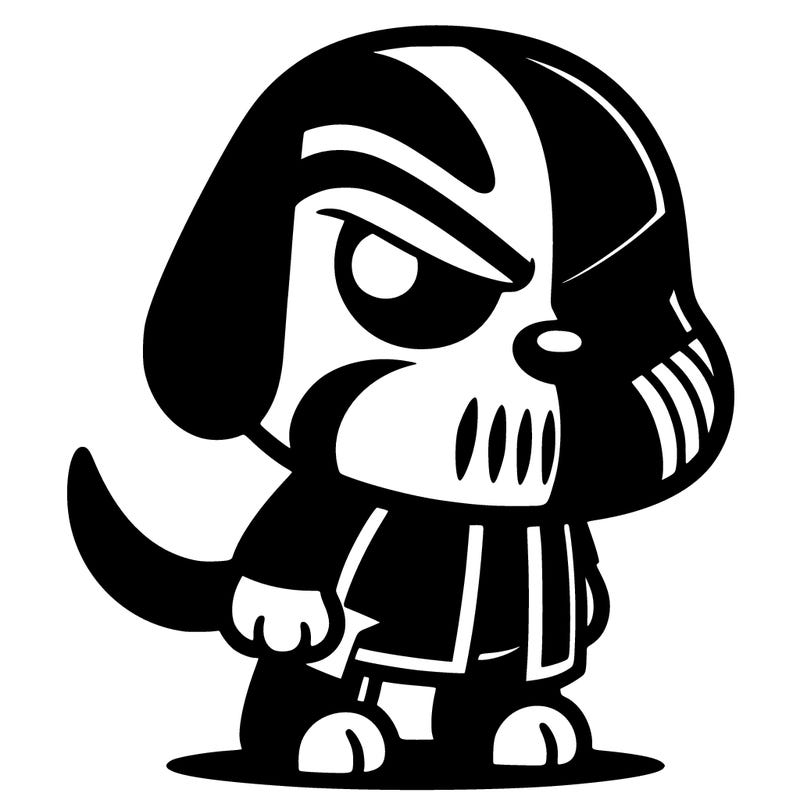 darkside themed dog