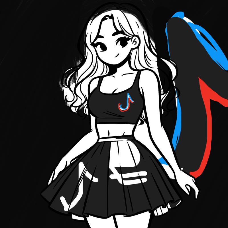 woman in a skirt and crop top