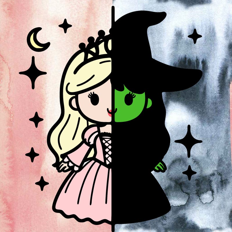 split princess and witch