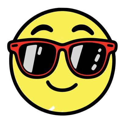 emoji with sunglasses