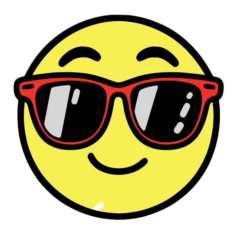 emoji with sunglasses