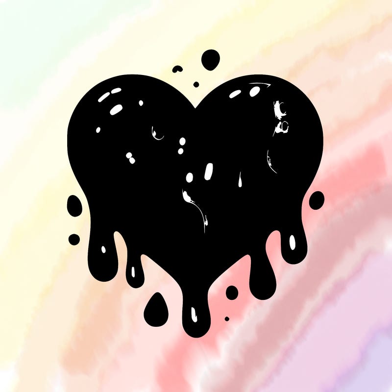 painted heart