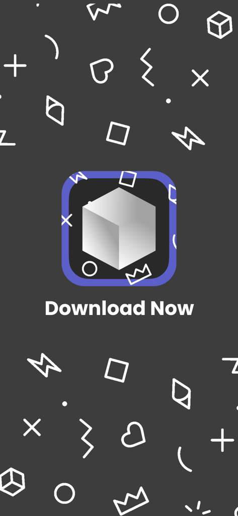 3D GO | 3D Printing Models - 3D GO app download screen featuring the 3D cube icon and download now call to action