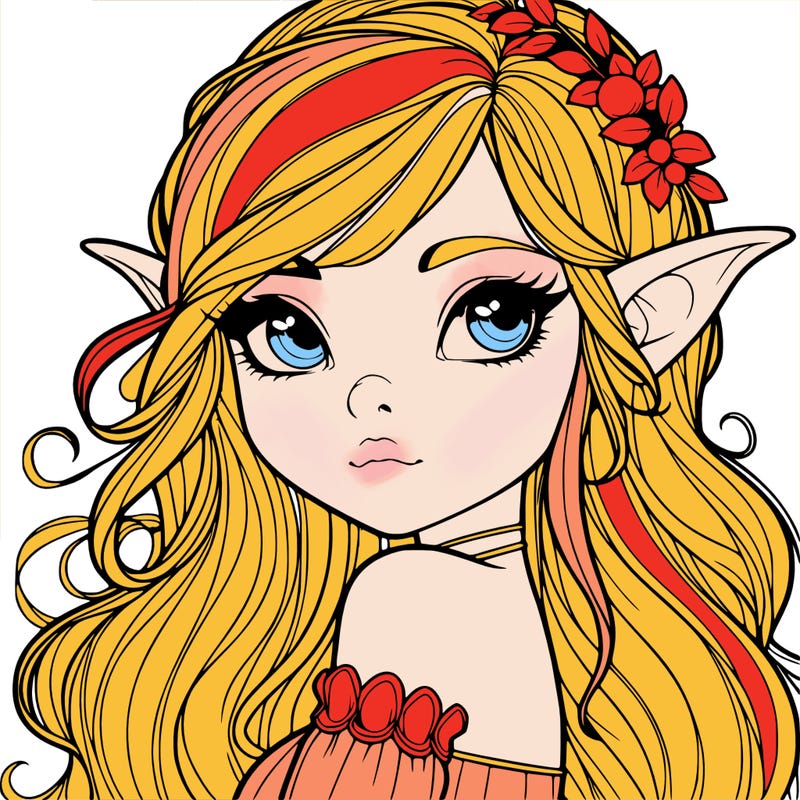 realistic girl elf