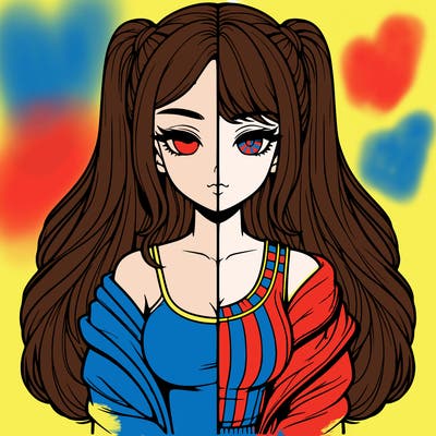 realistic girl split