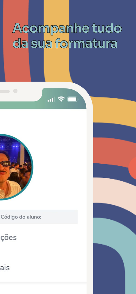 Interface de l'application Formô Brasil SP pour suivre les événements de remise de diplômes au Brésil.