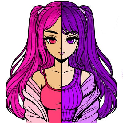 realistic girl split