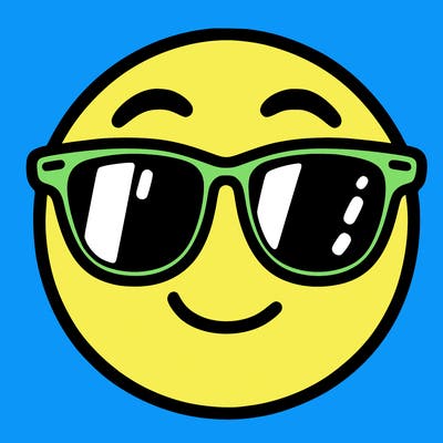 emoji with sunglasses