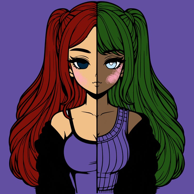 realistic girl split