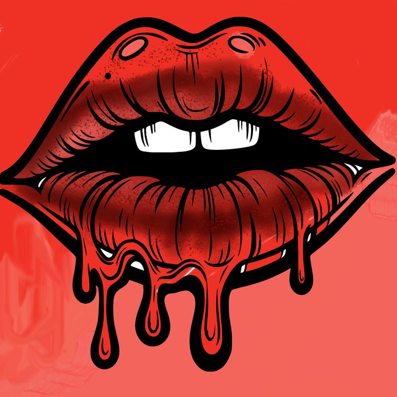 lips that look realistic and drip