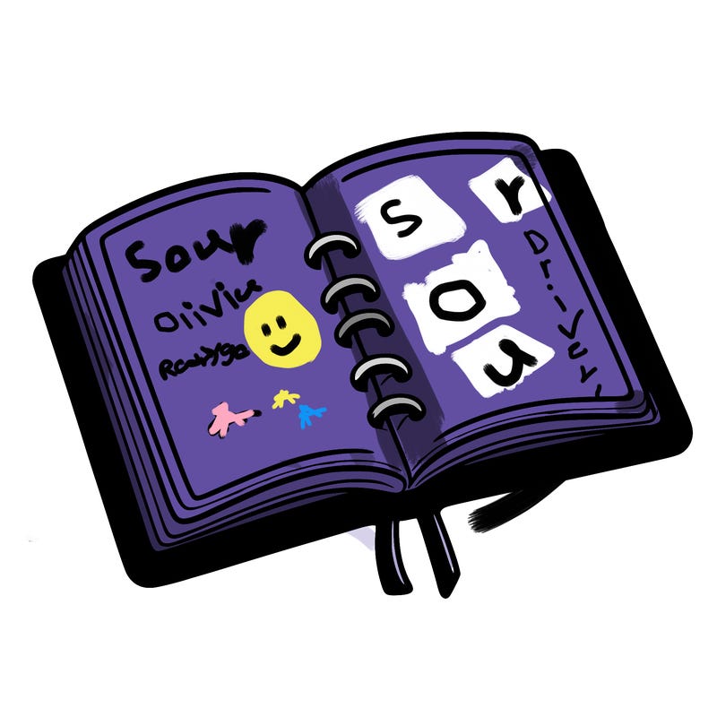 open note book blank