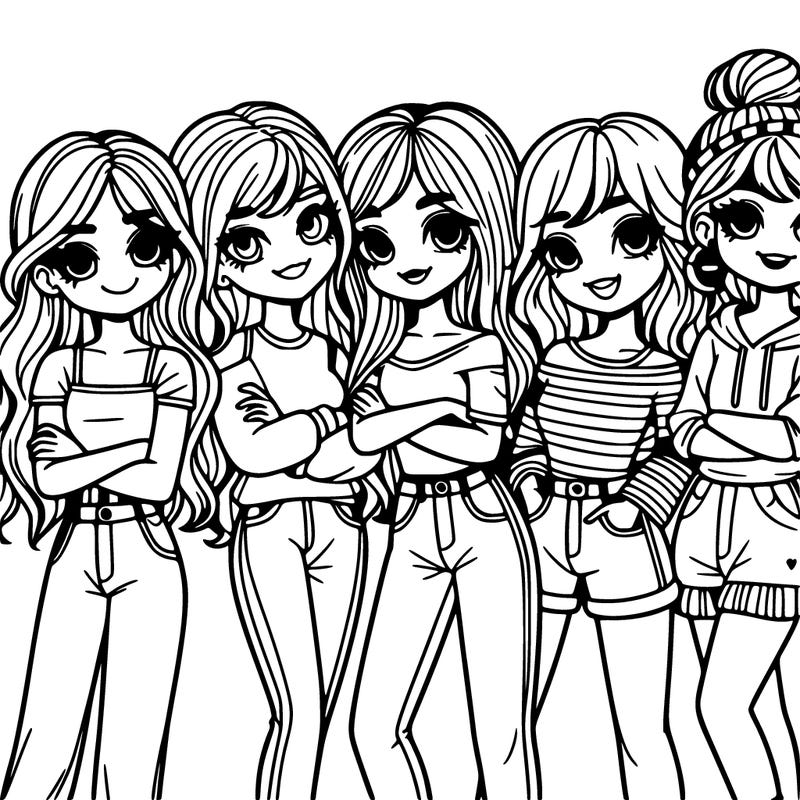 group of girl friends