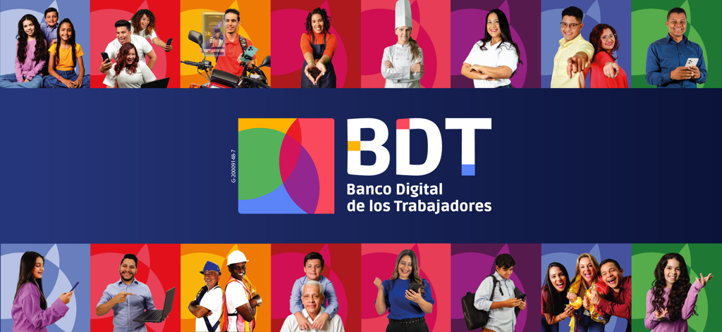Movil BDT - Banner de Movil BDT Banco Digital de los Trabajadores con una comunidad diversa de trabajadores y familias