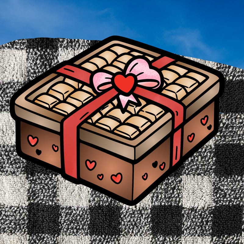a box of chocolate for valentines day