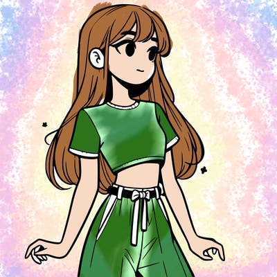 girl in a cute crop top