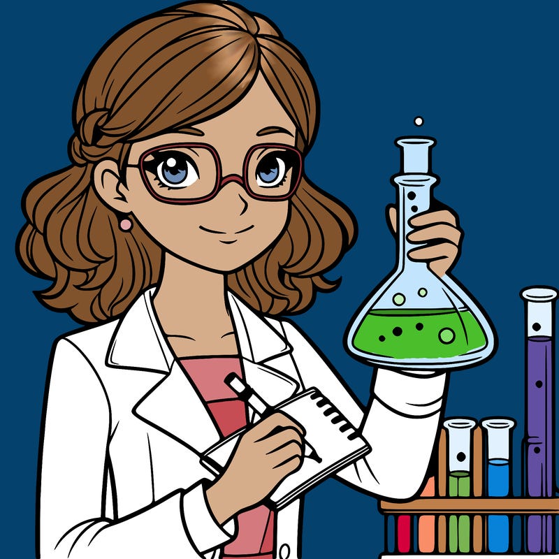 a female scientist