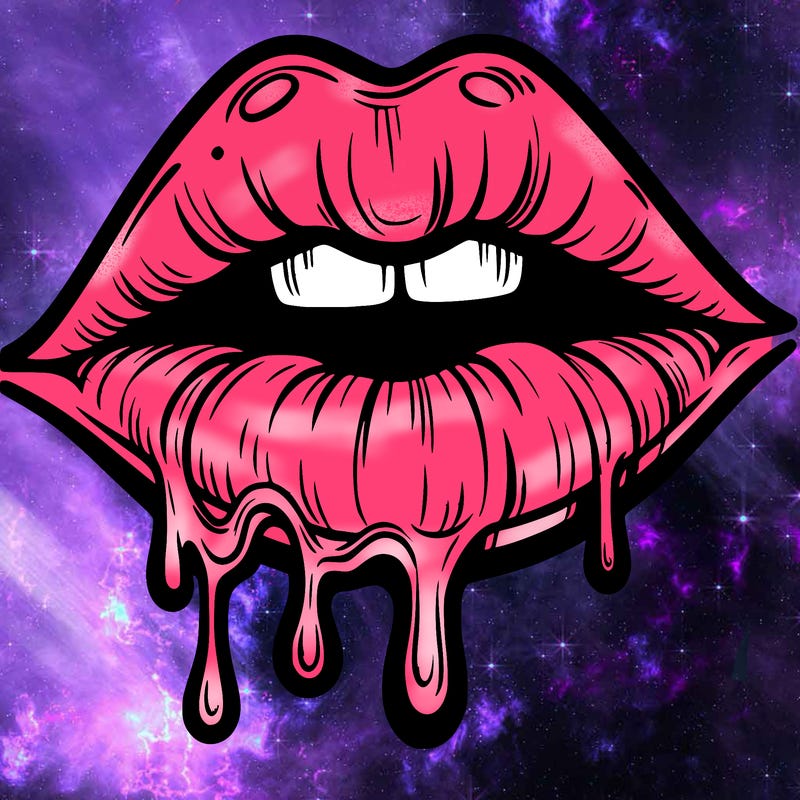 lips that look realistic and drip