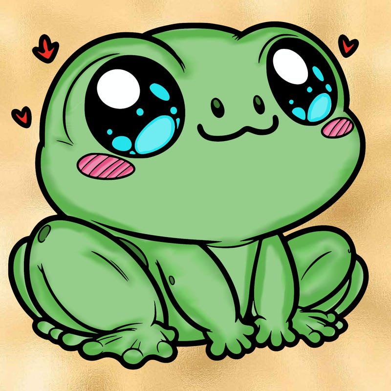 cute frog person realistic
