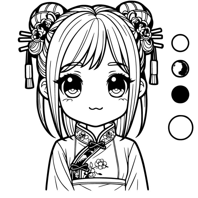 a cute chinese woman (realistic)