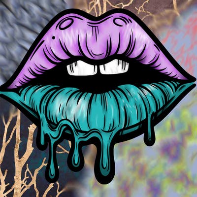 lips that look realistic and drip