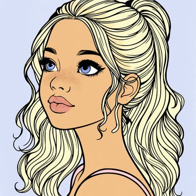 beautiful realistic girl