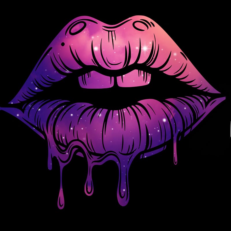 lips that look realistic and drip