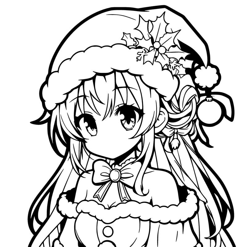 anime christmas girl