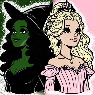 'elphaba and glinda (realistic)
