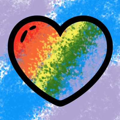 a blank heart