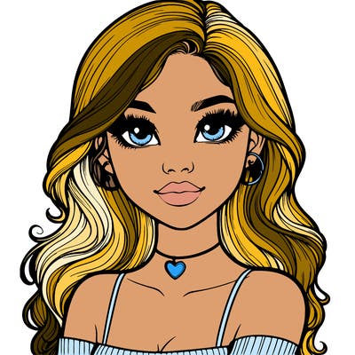 realistic pretty girl