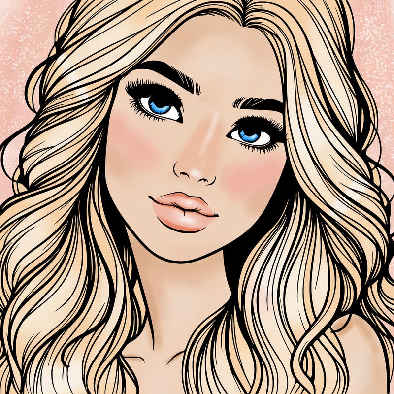 beautiful realistic girl