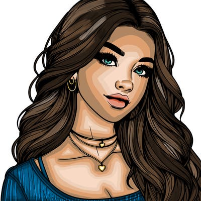detailed realistic girl