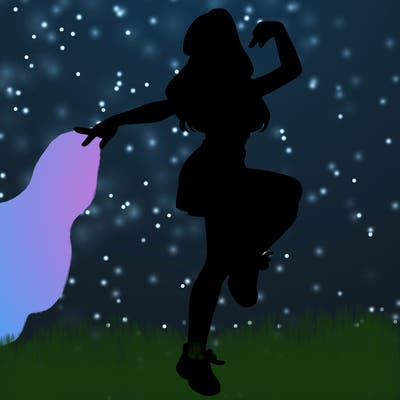 realistic girl dancing