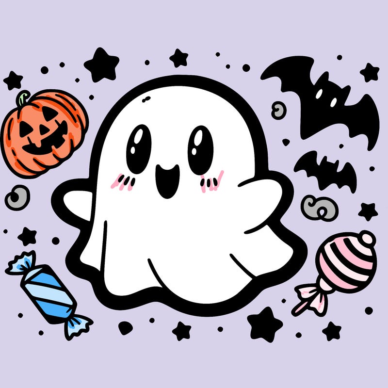 halloween cute little ghost