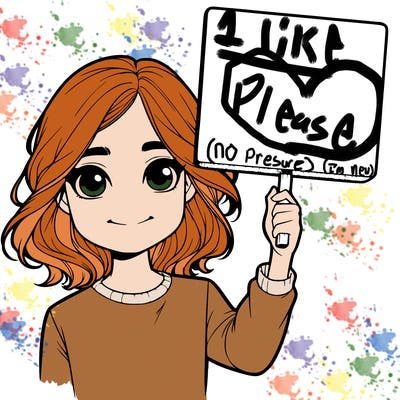 realistic girl holding up a sign