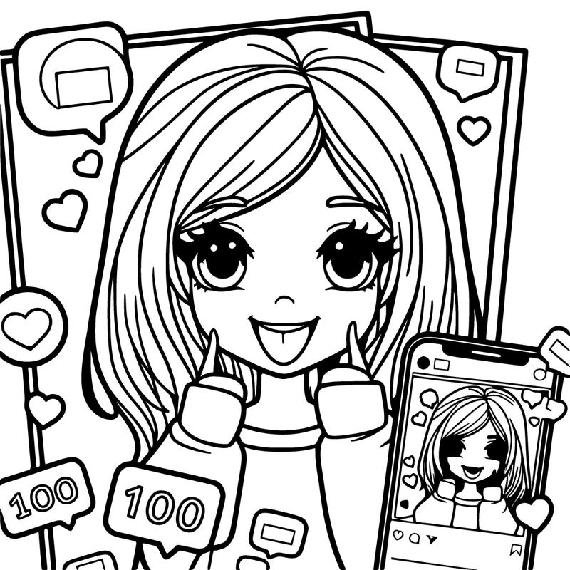 100 likes girl
