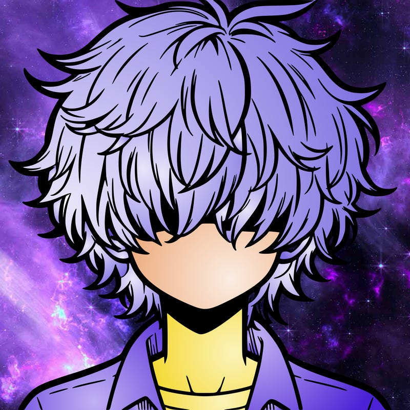 manga boy fluffy hair covering his eyes