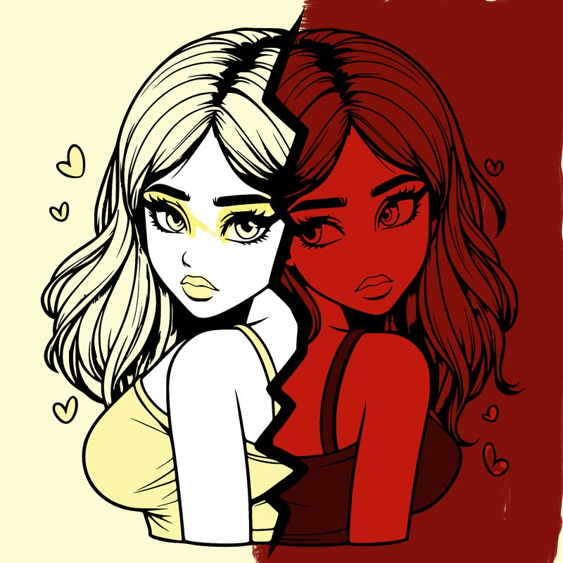 realistic girl split