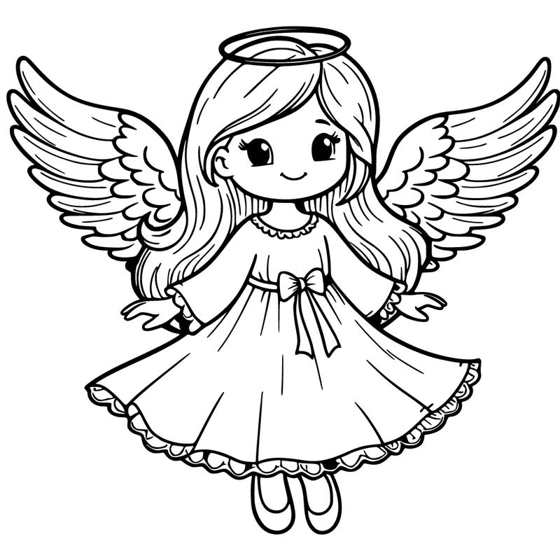 angelic girl with wings
