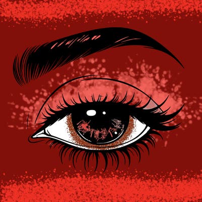 eye closed realistic