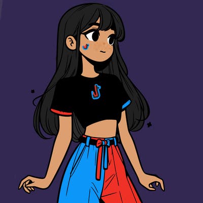 girl in a cute crop top