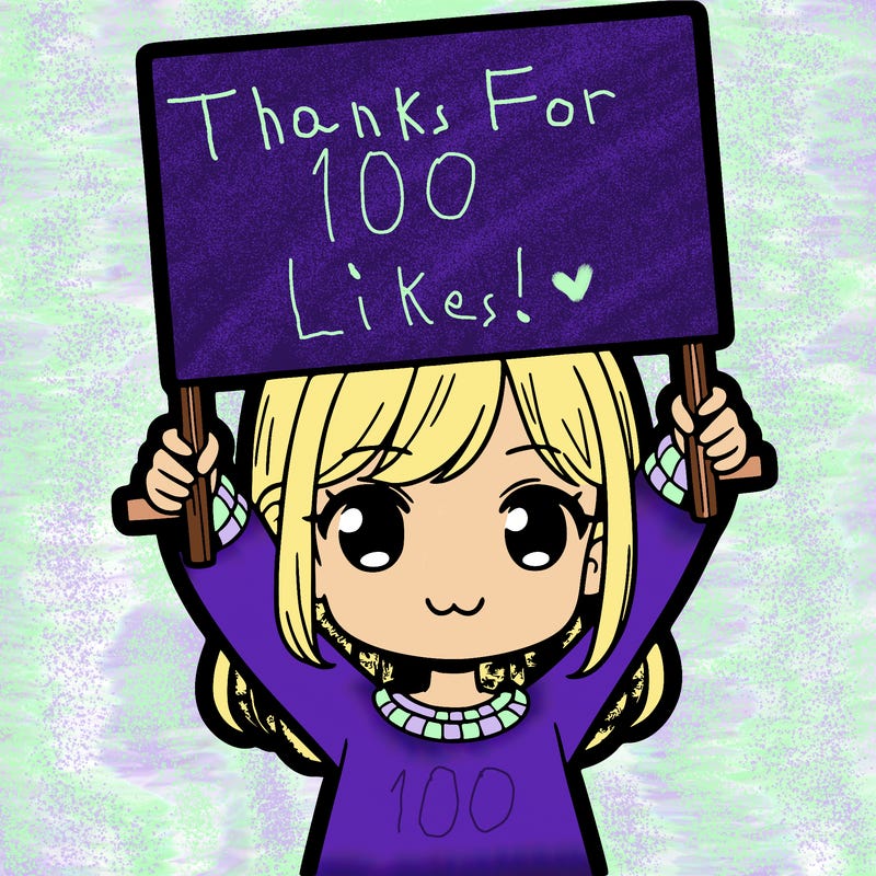 girl holding big sign