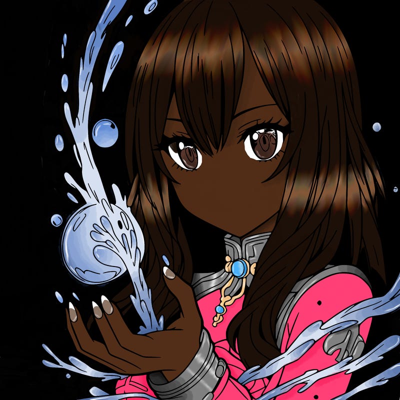 girl with water powers anime realistic