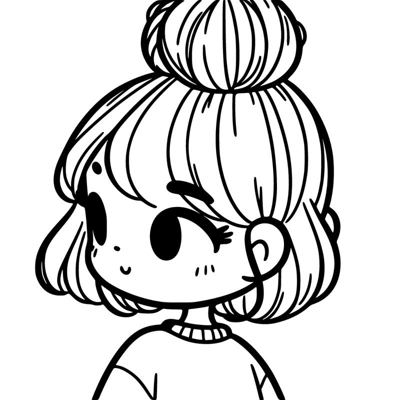 girl with bun