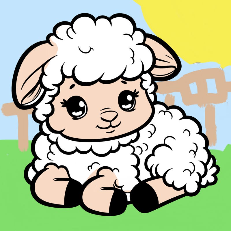 a baby sheep