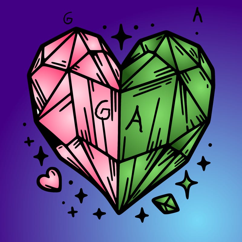 crystal heart